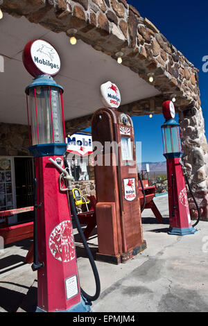 Alte Tankstelle in Cool Springs, Arizona Stockfoto