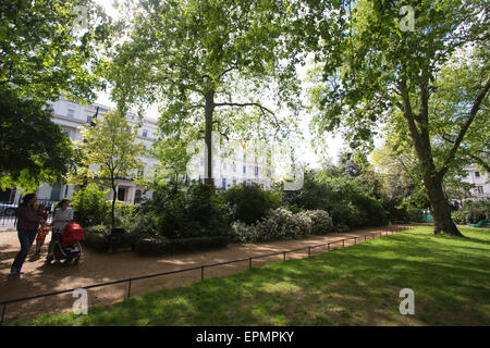 Belgrave Square Garden, Grosvenor Estate, Belgravia, London, England, UK Stockfoto