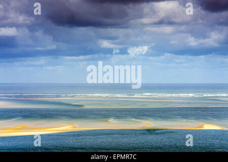 Blick von der Düne von Pilat (aka Düne von Pyla) von d ' Arcachon, Frankreich, Europa Stockfoto