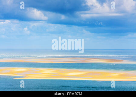 Blick von der Düne von Pilat (aka Düne von Pyla) von d ' Arcachon, Frankreich, Europa Stockfoto