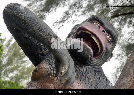 brüllenden gorilla Stockfoto