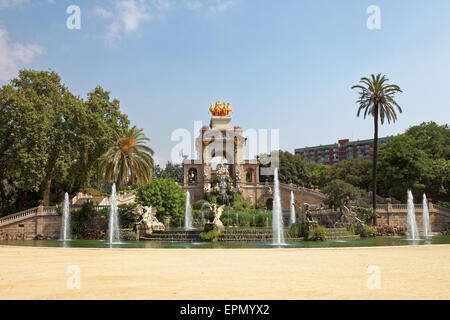 Parc De La Ciutadella Barcelona Katalonien Spanien Cascada Fontana monumentale Stockfoto