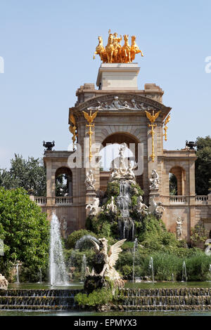 Parc De La Ciutadella Barcelona Katalonien Spanien Cascada Fontana monumentale Stockfoto