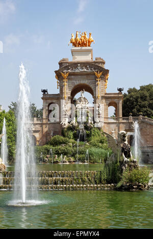 Parc De La Ciutadella Barcelona Katalonien Spanien Cascada Fontana monumentale Stockfoto