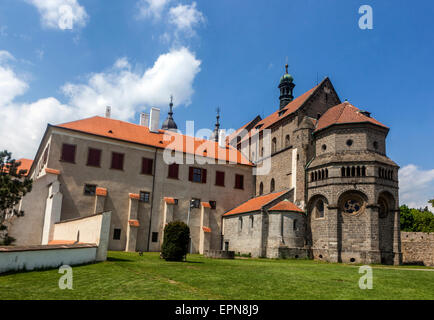 St Procopius Basilica, Trebic Tschechien, UNESCO Weltkulturerbe Stockfoto