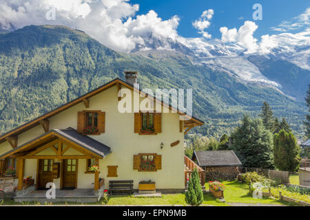 Chamonix-Mont-Blanc, Alpin Ressort, Haute-Savoie, Rhône-Alpes, Frankreich Stockfoto