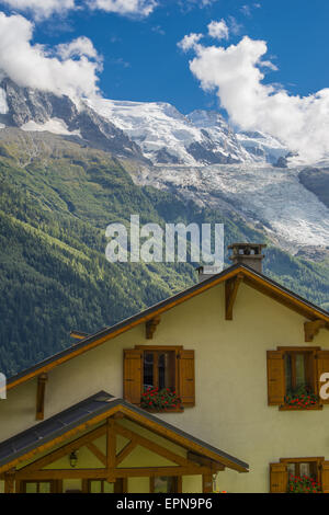 Chamonix-Mont-Blanc, Alpin Ressort, Haute-Savoie, Rhône-Alpes, Frankreich Stockfoto