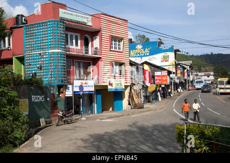 Stadt von Haputale, Badulla District, Uva Provinz, Sri Lanka, Asien Stockfoto