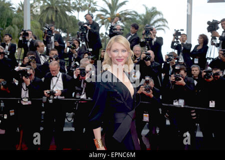 Schauspielerin Cate Blanchett besucht die Premiere des Sicario während der 68. Annual Cannes Film Festival im Palais des Festivals in Cannes, Frankreich, am 19. Mai 2015. Foto: Hubert Boesl - kein Draht-Dienst- Stockfoto