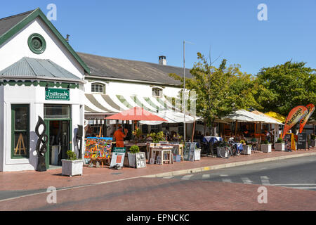 Franschhoek Bistro Cafe, Hugenotten Road, Franschhoek, Cape Winelands District, Provinz Western Cape, Südafrika Stockfoto