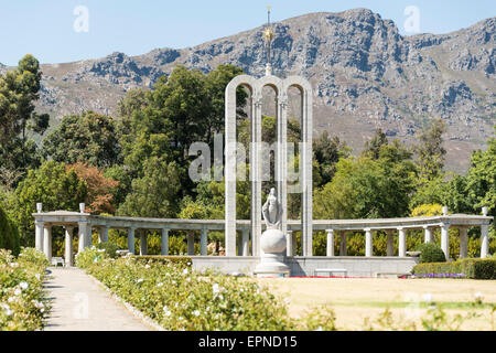 Die Hugenotten-Denkmal, Franschhoek, Cape Winelands District, Provinz Western Cape, Südafrika Stockfoto