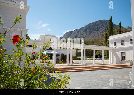 Innenhof im Hugenotten-Gedenkmuseum, Franschhoek, Cape Winelands District, Provinz Western Cape, Südafrika Stockfoto