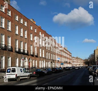 Georgische Street in Dublin. Stockfoto