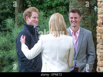 Seine königliche Hoheit Prinz Harry besucht die Sentebale "Hope and Vunerabliity" Garten am RHS Chelsea Stockfoto