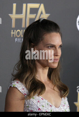 18. annual Hollywood Film Awards im Hollywood Palladium - Ankünfte mit: Hilary Swank wo: Hollywood, Kalifornien, Vereinigte Staaten, wann: 14. November 2014 Kredit: FayesVision/WENN.com Stockfoto