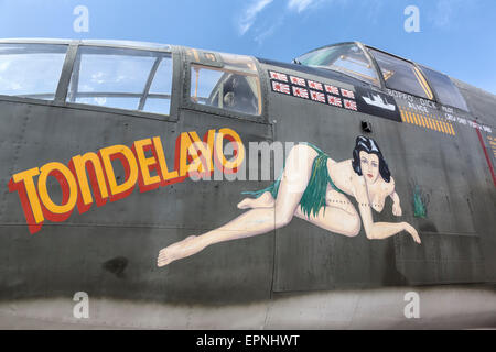 North American B25 Mitchell Flugzeug Bomber Flugzeug - tondelayo Stockfoto