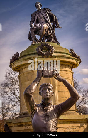 Shakespeare-Denkmal - Stratford-Upon-Avon Stockfoto