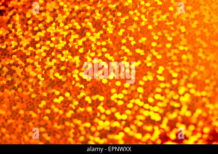 Urlaub glänzend verschwommen sehr hell orange Hintergrund. Makro Stockfoto