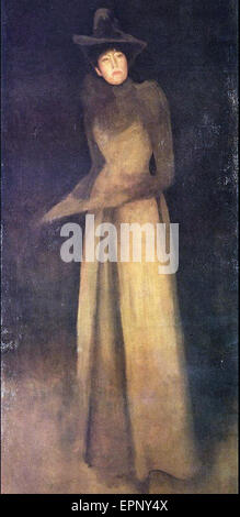 James Abbott McNeill Whistler Harmonie in brauner Filzhut Stockfoto