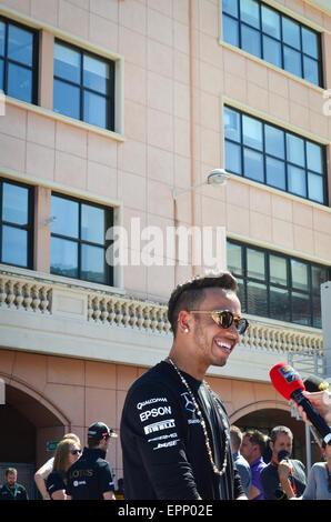 Monte Carlo, Monaco, 20. Mai 2015. Lewis Hamilton (GBR), Treiber für Mercedes F1 Team. Medientag der Formel 1 Grand Prix von Monaco, Monte Carlo. Bildnachweis: Kevin Bennett/Alamy Live-Nachrichten Stockfoto