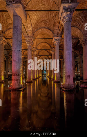 Basilika-Zisterne-Istanbul-Türkei Stockfoto