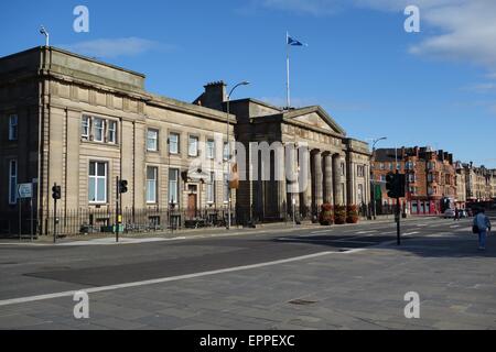 Die alte High Court in Saltmarket Justiciary, Glasgow, Schottland, Großbritannien, Europa Stockfoto