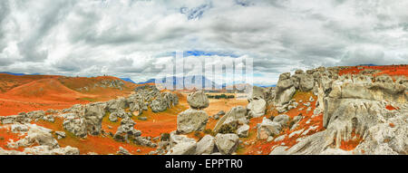 Der Burgberg. Südalpen. Arthurs Pass. Neuseeland Stockfoto