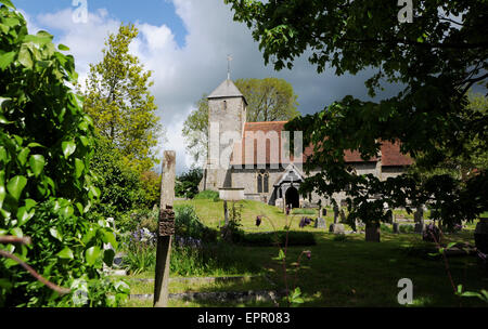 St Pancras Church in dem Dorf von Kingston in der Nähe von Lewes in East Sussex UK Stockfoto