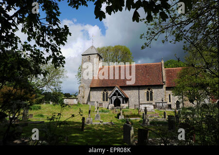 St Pancras Church in dem Dorf von Kingston in der Nähe von Lewes in East Sussex UK Stockfoto