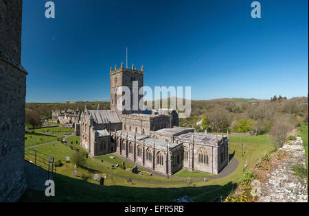 St. Davids Kathedrale in Pembrokeshire, Wales. Stockfoto