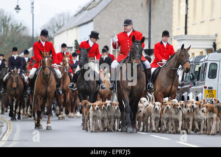 Boxing Day Jagd in Cowbridge Stockfoto