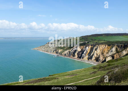 Alum Bay, Isle Of Wight, England. Stockfoto