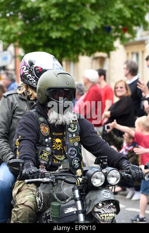 Fahren des Respekts durchläuft Royal Wootton Bassett Stockfoto