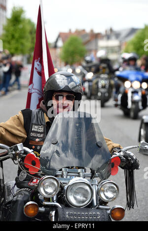 Fahren des Respekts durchläuft Royal Wootton Bassett Stockfoto