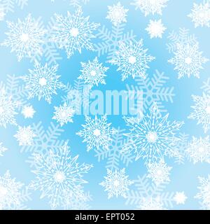 Nahtlose Hintergrund mit snowflakes 3 Stock Vektor