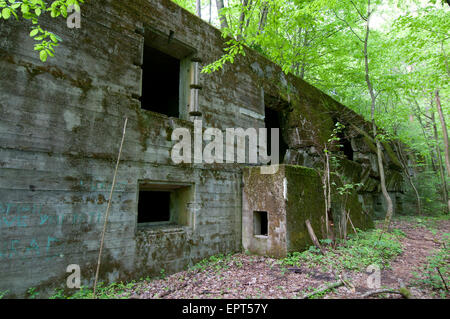 Gast-Bunker in der Wolfsschanze, Hitlers Wolf Lair Ostfront militärisches Hauptquartier, Ost-Polen Stockfoto