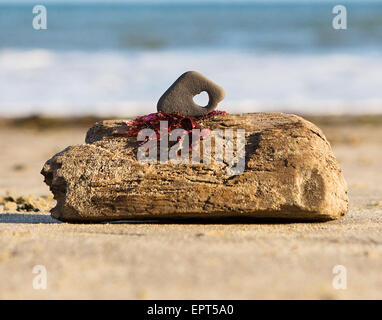 Liebe, Strand Stockfoto