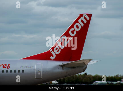 Jet2 Airlines Boeing 737 Schweif Livree Manchester Airport Stockfoto