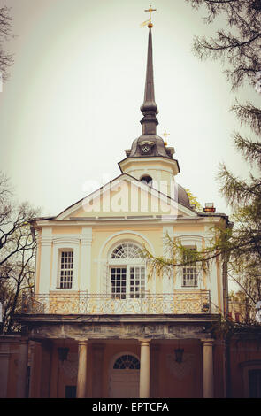 Kirche in Zarskoje Selo, Sankt Petersburg, Russland Stockfoto