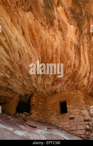 'House on Fire', Pueblo-Ruinen, Mule Canyon, Utah, USA Stockfoto