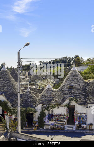 Alberobello, Apulien, Italien, UNESCO-Weltkulturerbe Stockfoto