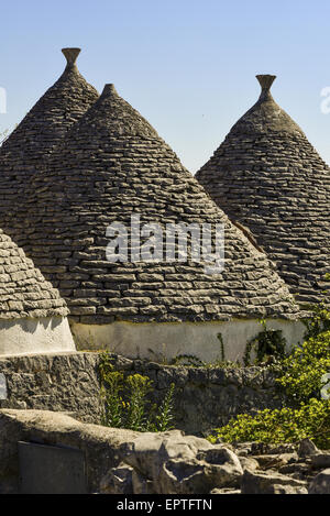 Trulli Region Alberobello, Apulien, Italien Stockfoto