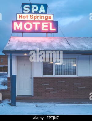 Spa und Motel in White Sulphur Springs Montana, USA Stockfoto