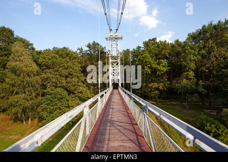 der Fussgängerbrücke Stockfoto