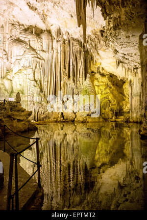 Neptunes Grotte Alghero Sardinien Italien Stockfoto