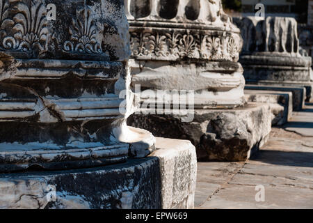 Friese in der Apollo-Tempel Stockfoto