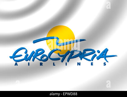 Euro Cypria Airlines Logo Symbol Emblem Flaggensymbol Stockfoto