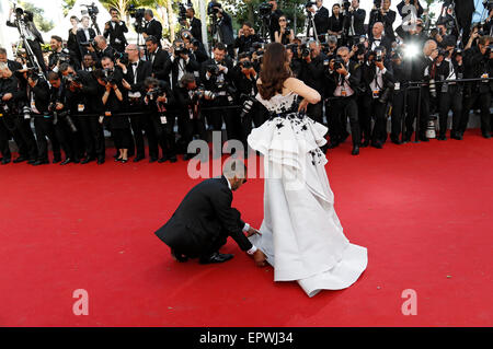 Aishwarya Rai Bachchan Teilnahme an der "Jugend" premiere bei den 68. Filmfestspielen von Cannes am Mai 20, 2015/Picture Alliance Stockfoto