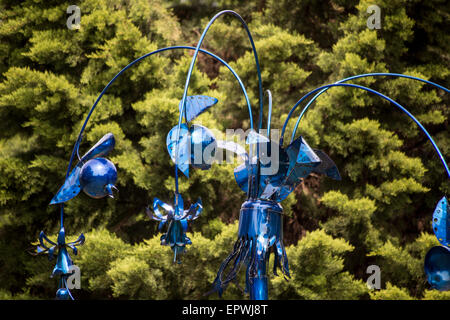 Metall-Skulptur, South Carolina Botanical Gardens, Clemson, South Carolina, USA Stockfoto