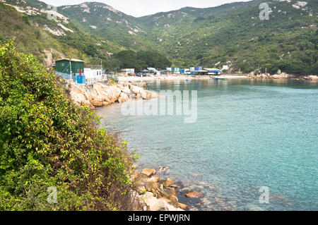 dh Tai Wan Bay PO TOI Hongkong chinesischen Dorf Insel Bucht Stockfoto